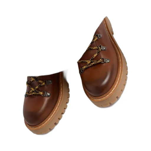 Leather Laced Booties