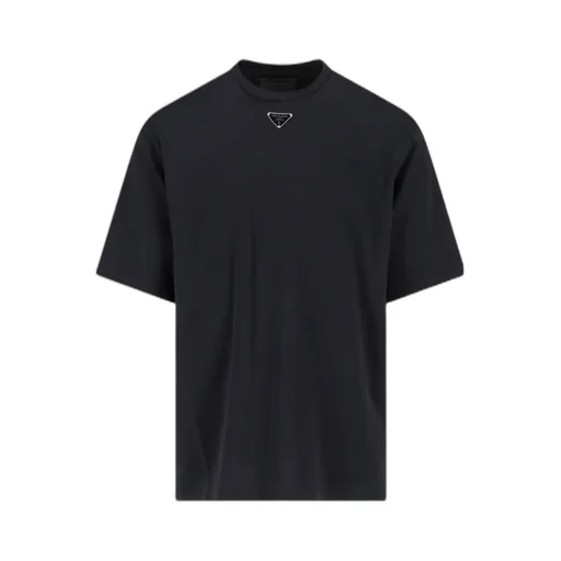 Logo Plaque Crewneck T-Shirt