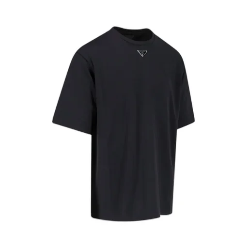 Logo Plaque Crewneck T-Shirt
