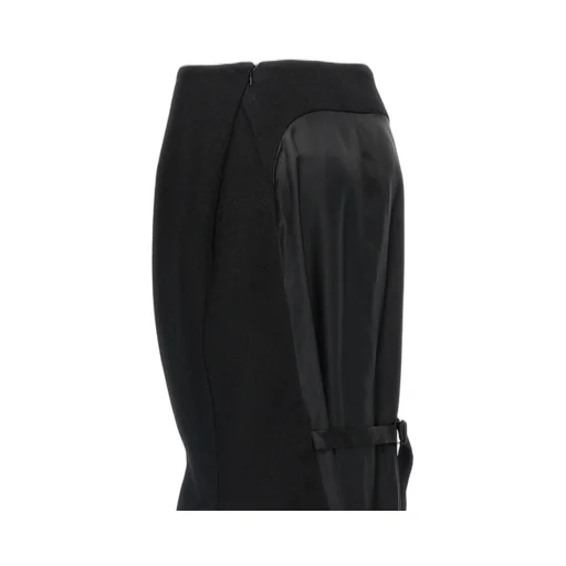 High-Waist Belted Skirt