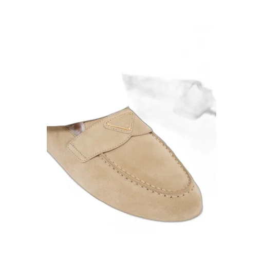 Triangle-Logo Slip-On Loafers