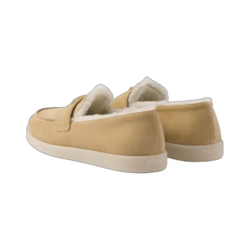 Triangle-Logo Slip-On Loafers