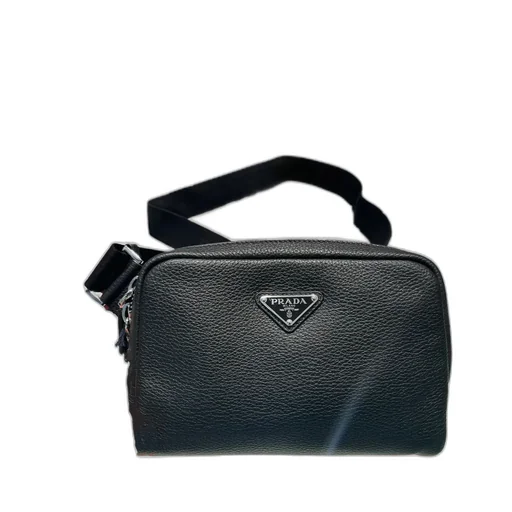 Brique Saffiano Zipped Crossbody Bag