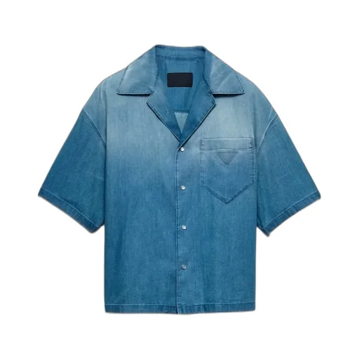 Light Denim Bowling Shirt