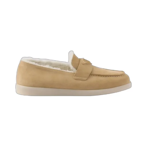 Triangle-Logo Slip-On Loafers