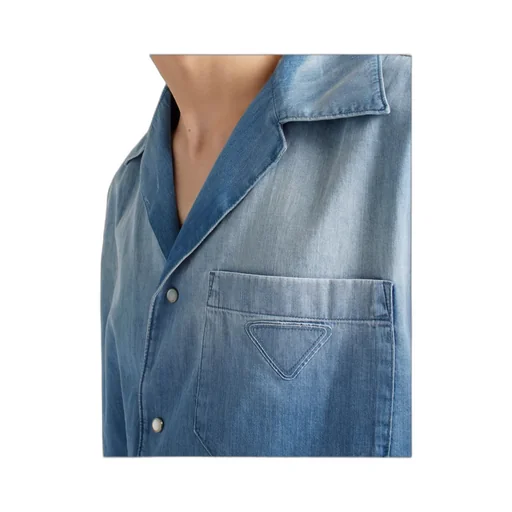 Light Denim Bowling Shirt