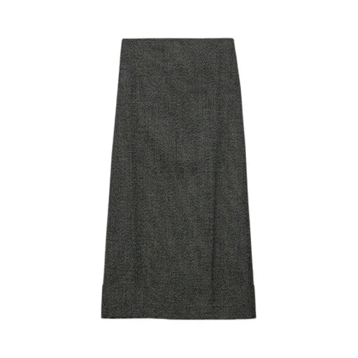 High-Rise A-Line Maxi Skirt