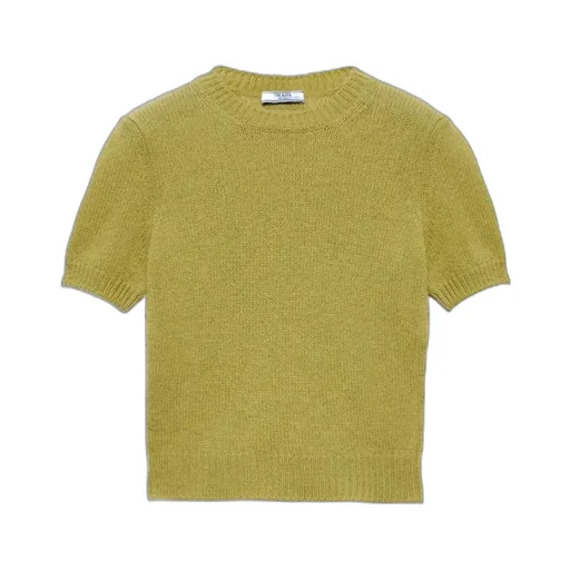 Ribbed Knit Crewneck Sweater