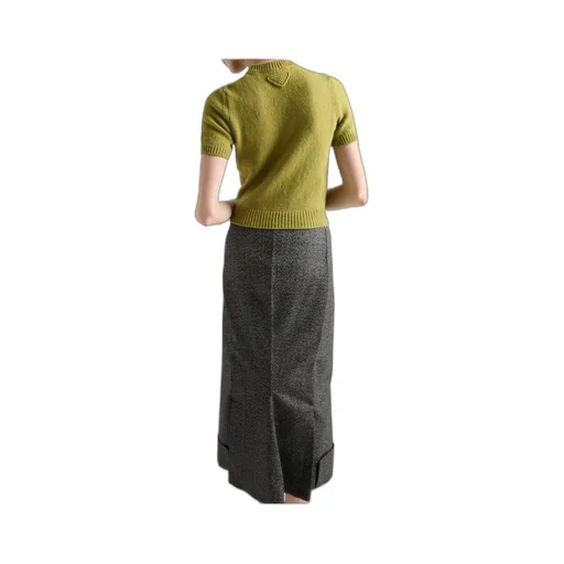Ribbed Knit Crewneck Sweater