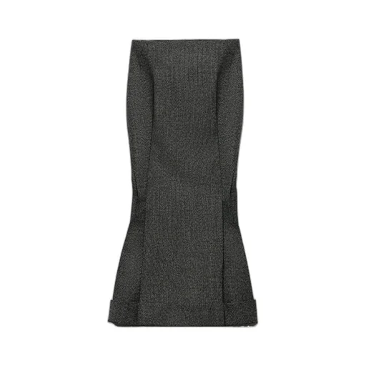 Mouliné Wool Midi-Skirt