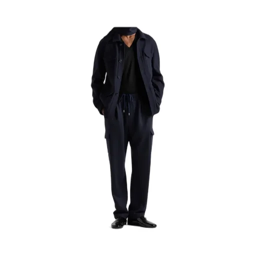 Logo-Patch Tapered Leg Cargo Pants