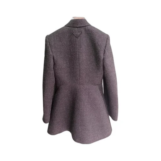 Double-Breasted Vintage-Look Rush Stitch Jacket