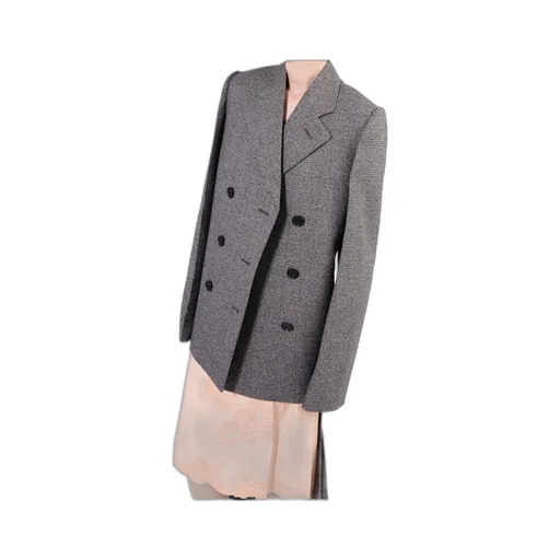 Double-Breasted Prince Of Wales Checked Jacket