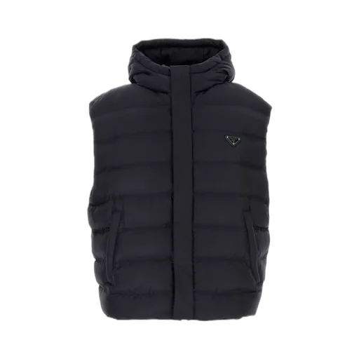 Technical Fabric Down Hoodie Vest