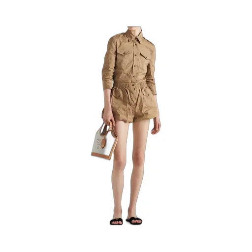 Elasticated Waistband Stretched Shorts