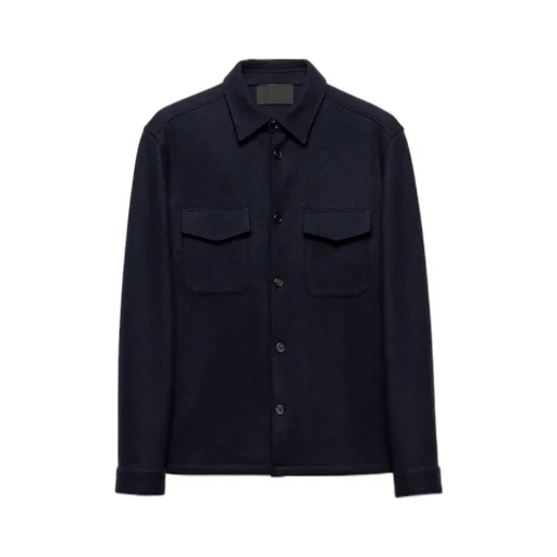 Triangle-Logo Button-Up Shirt