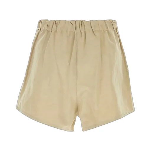 Elasticated Waistband Belted Shorts