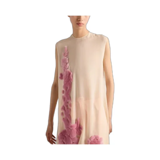 Embroidered Georgette Dress