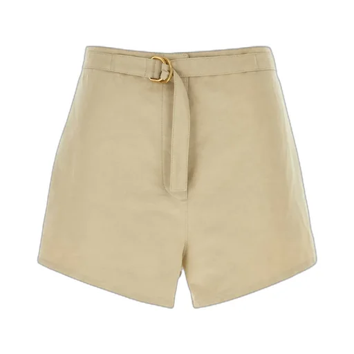 Elasticated Waistband Belted Shorts