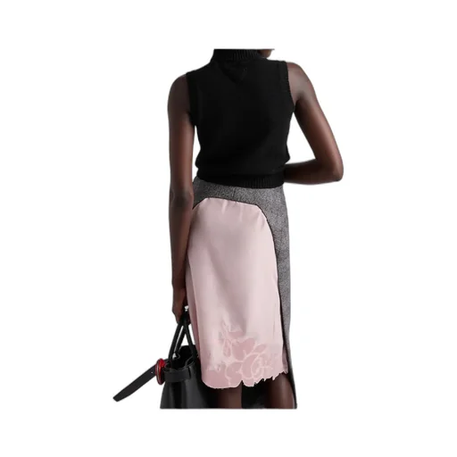 Roll-Neck Sleeveless Knitted Vest