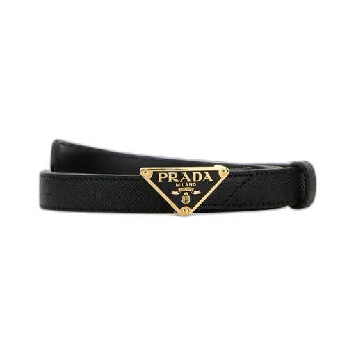 Triangle-Logo Buckle-Fastened Belt