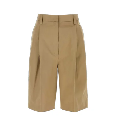Pleated Bermuda Shorts