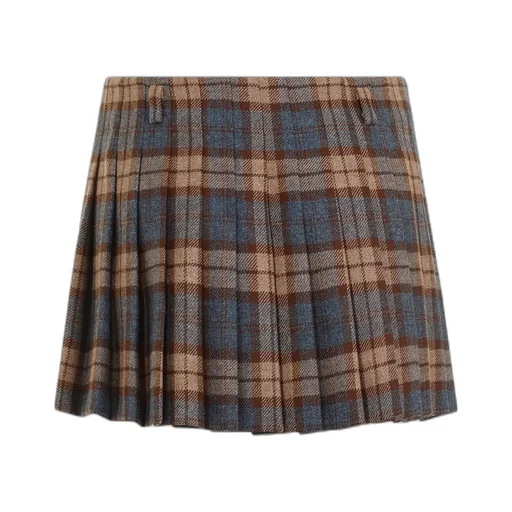 Checked Mini Skirt
