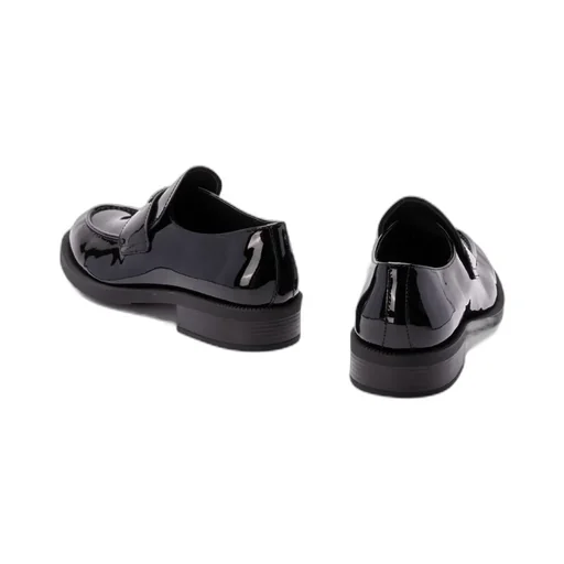Triangle-Logo Slip-On Loafers