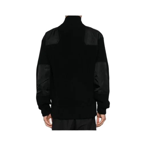 Zip-Up High Neck Cardigan
