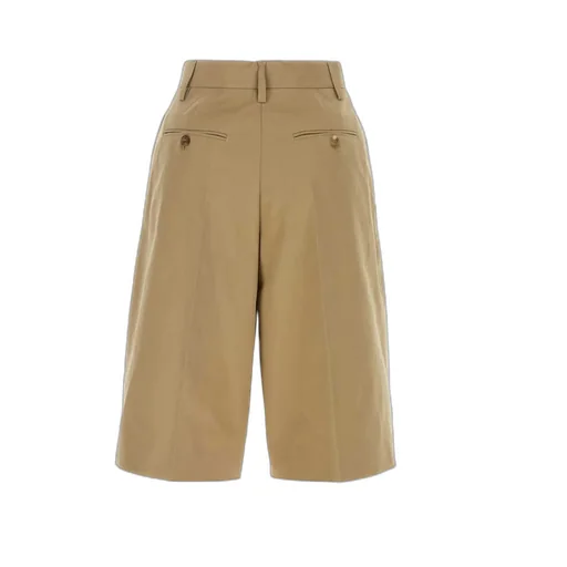 Pleated Bermuda Shorts
