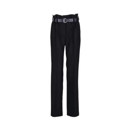 Belted Pleated Trousers