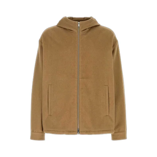 Camel Hair Hoodie Jacket
