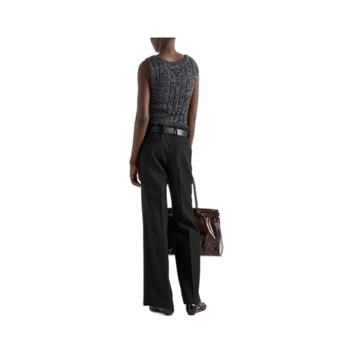 Belted Pleated Trousers