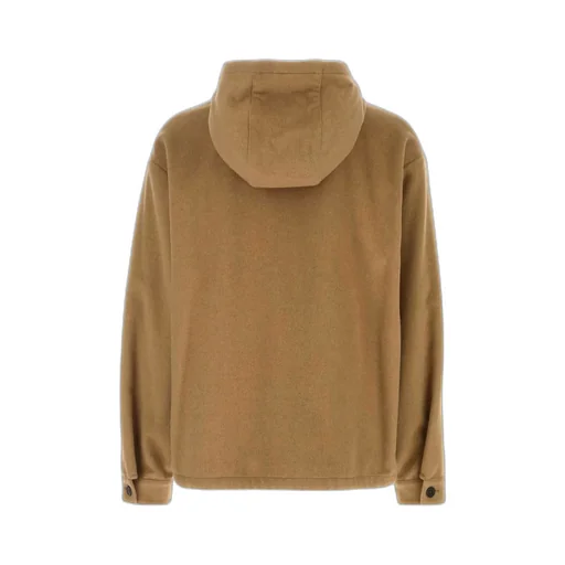 Camel Hair Hoodie Jacket