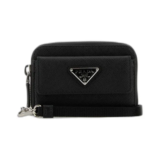 Triangle-Logo Zipped Wallet