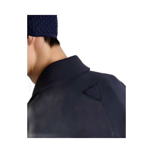 Single-Breasted Technical Gabardine Jacket