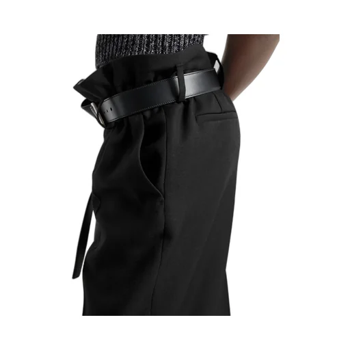 Belted Pleated Trousers