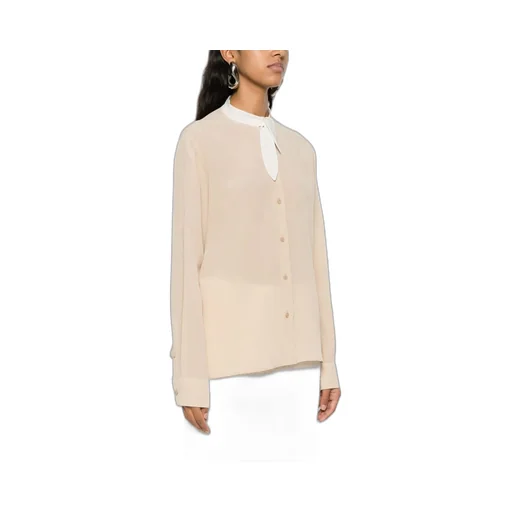 Tie-Fastened Button-Down Shirt