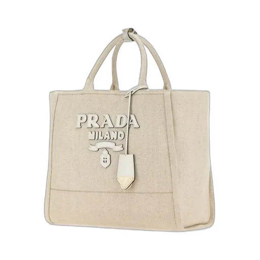 Logo-Appliqué Large Top Handle Bag