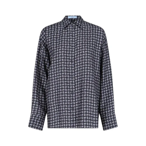 Printed Twill Silk Shirt