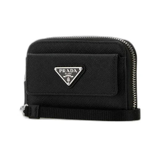 Triangle-Logo Zipped Wallet
