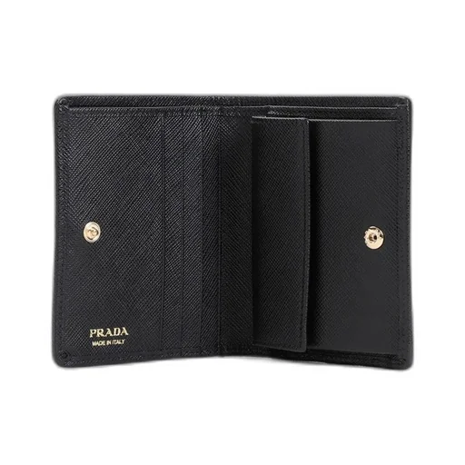 Triangle-Logo Bi-Fold Wallet