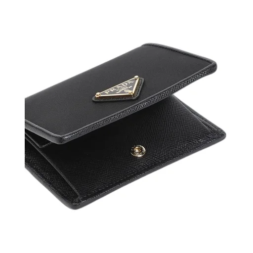 Triangle-Logo Bi-Fold Wallet