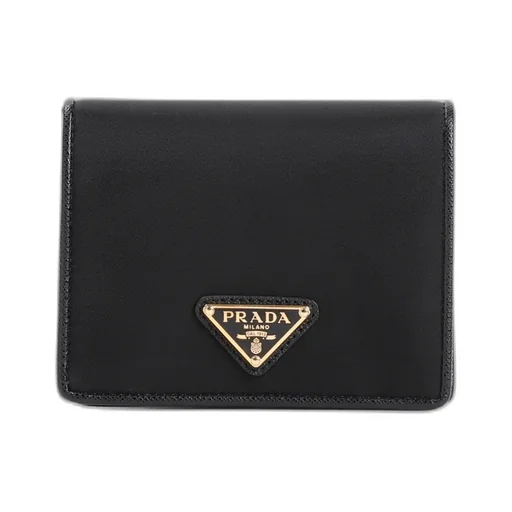 Triangle-Logo Bi-Fold Wallet