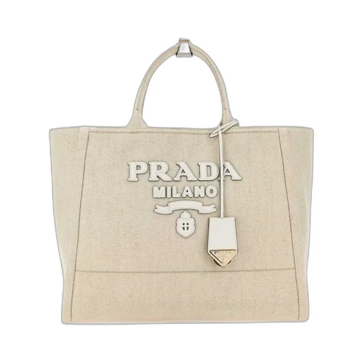 Logo-Appliqué Large Top Handle Bag