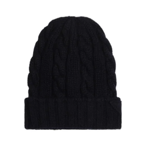 Turn-Up Brim Knitted Beanie