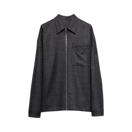 Checked Zipped Shirt
