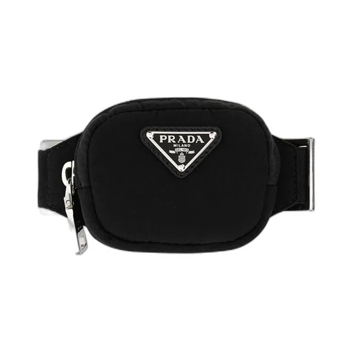 Triangle-Logo Zipped Key Tag