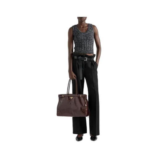 Belted Pleated Trousers