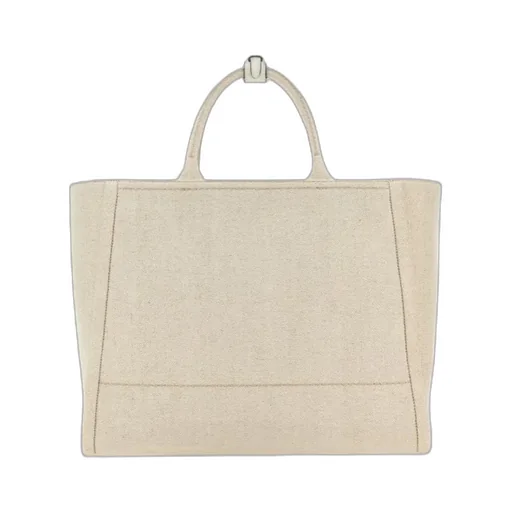 Logo-Appliqué Large Top Handle Bag